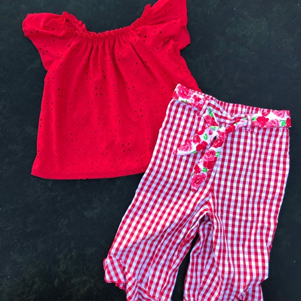 Little girl two piece spring suit